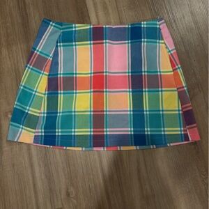 Urban Outfitters Colorful Plaid Mini Skirt